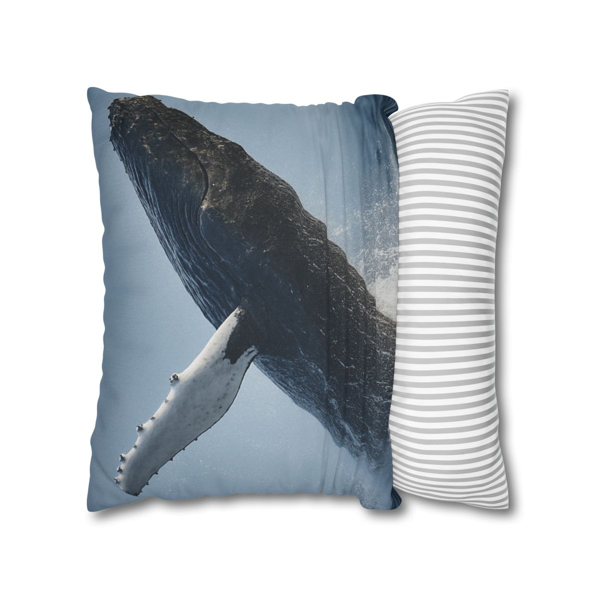 Humpback Whale Rising Calm trendy patterned pillow cases
