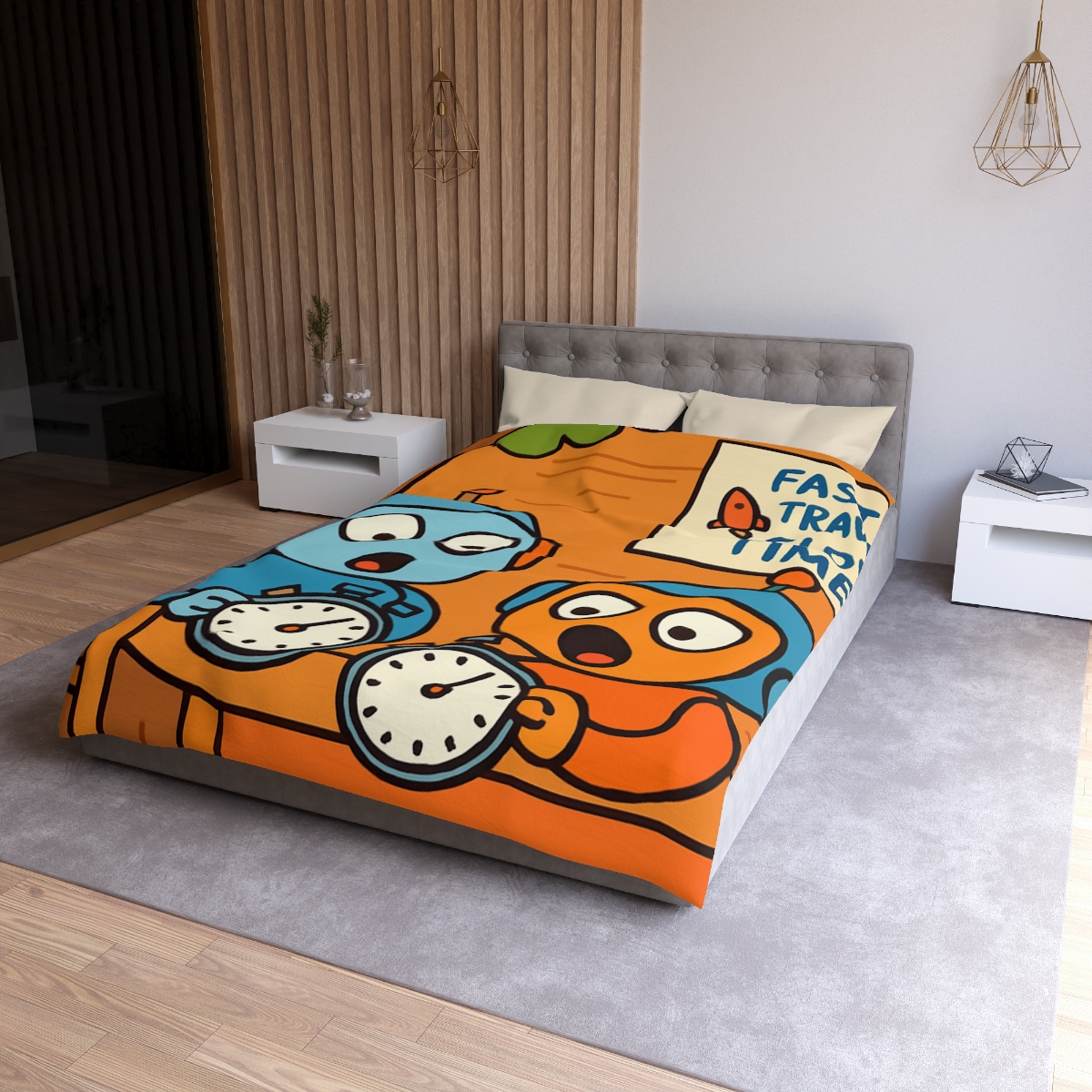 Time Dilation Treehouse Twins stylish duvet covers