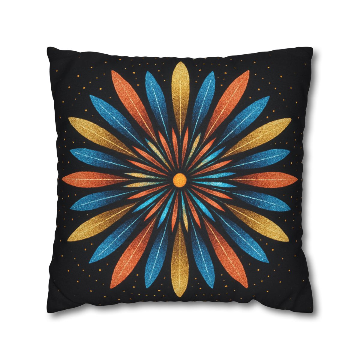 Starburst Mandala Bloom stylish decorative pillowcases