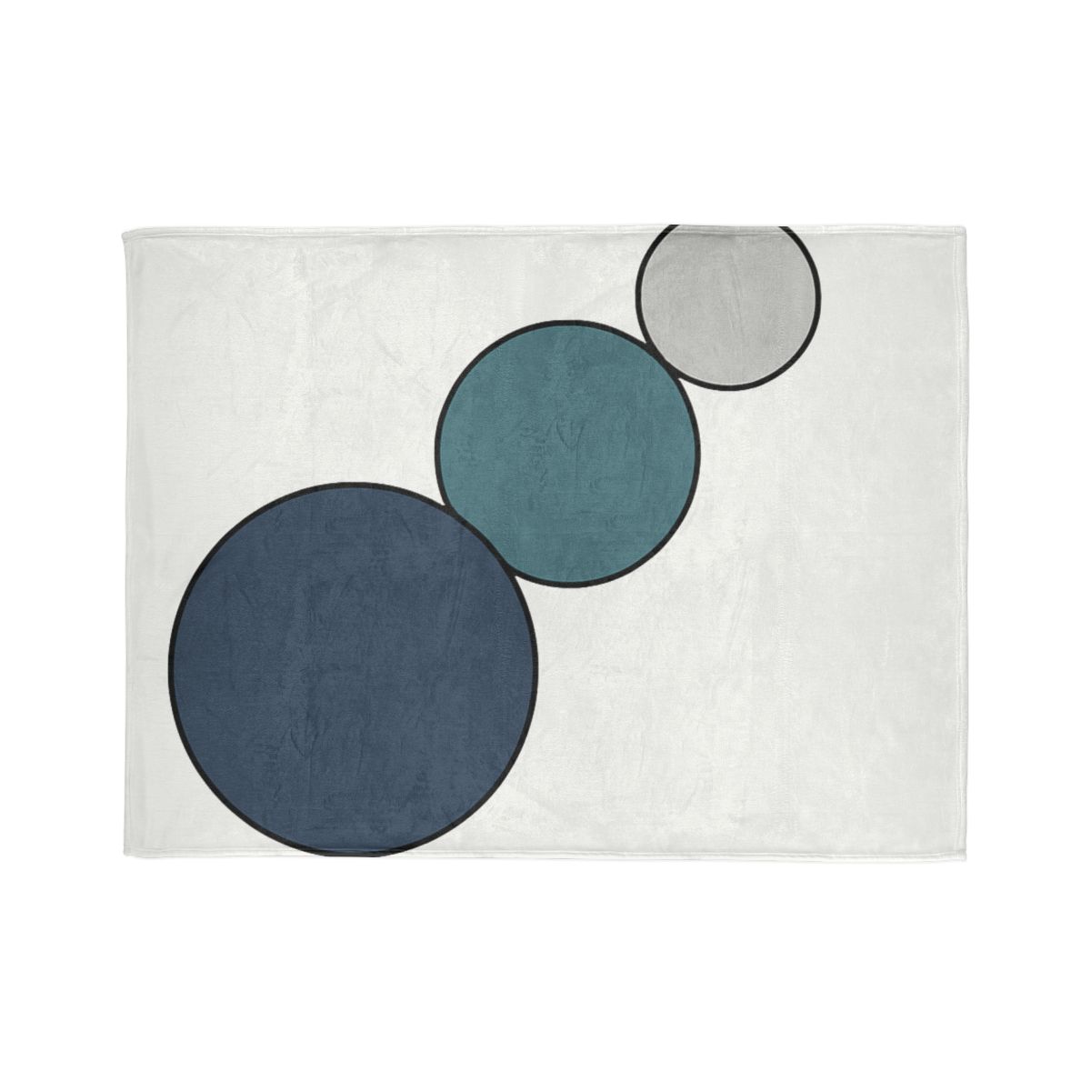 Staggered Circle Trio stylish throw blankets