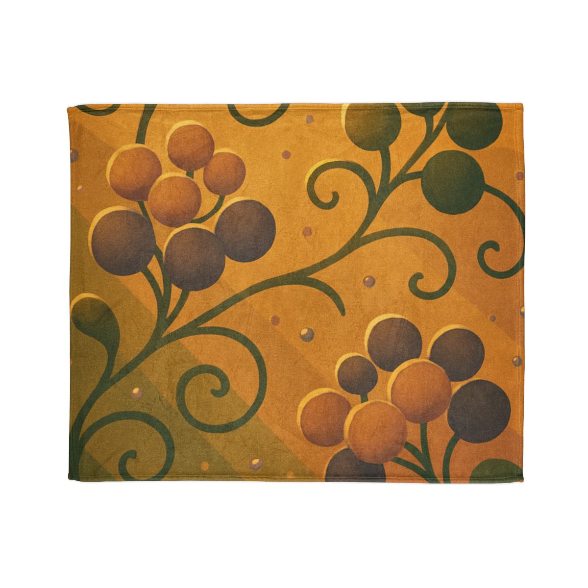 Tendrils And Seed Cluster personalized cozy blankets