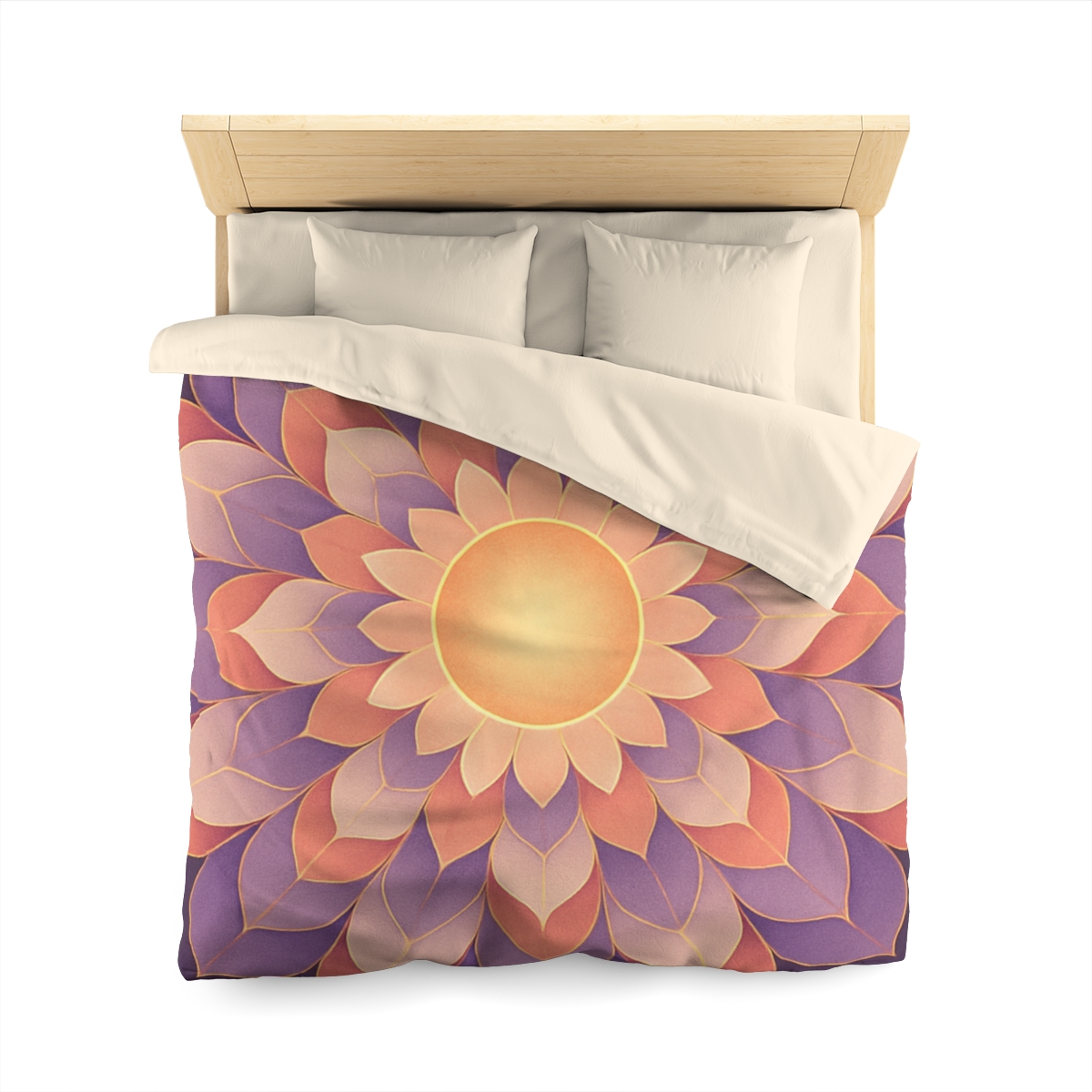 Petal Halo Mandala Drift soft comforter duvets