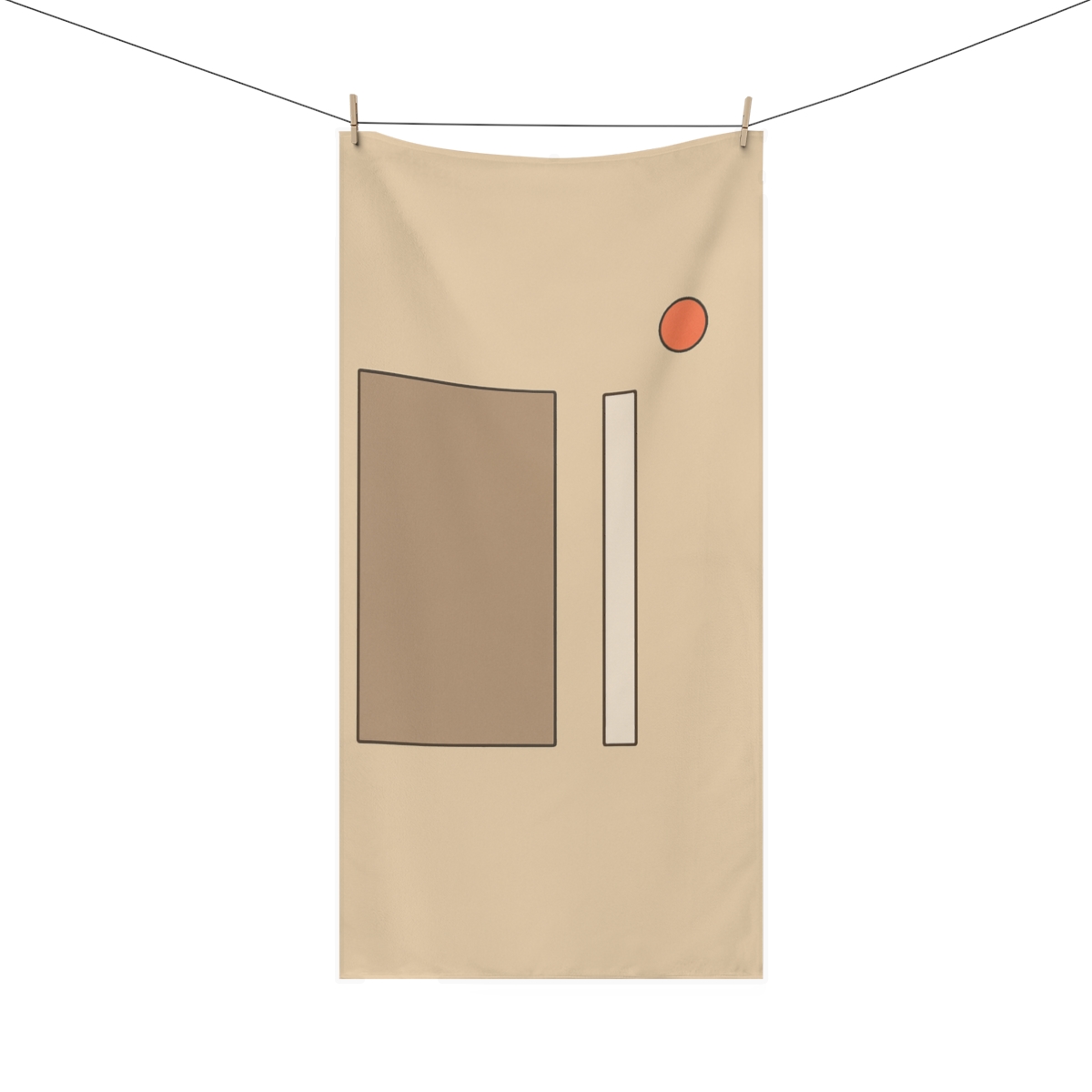Quiet Trio On Wide Field trendy hand towels