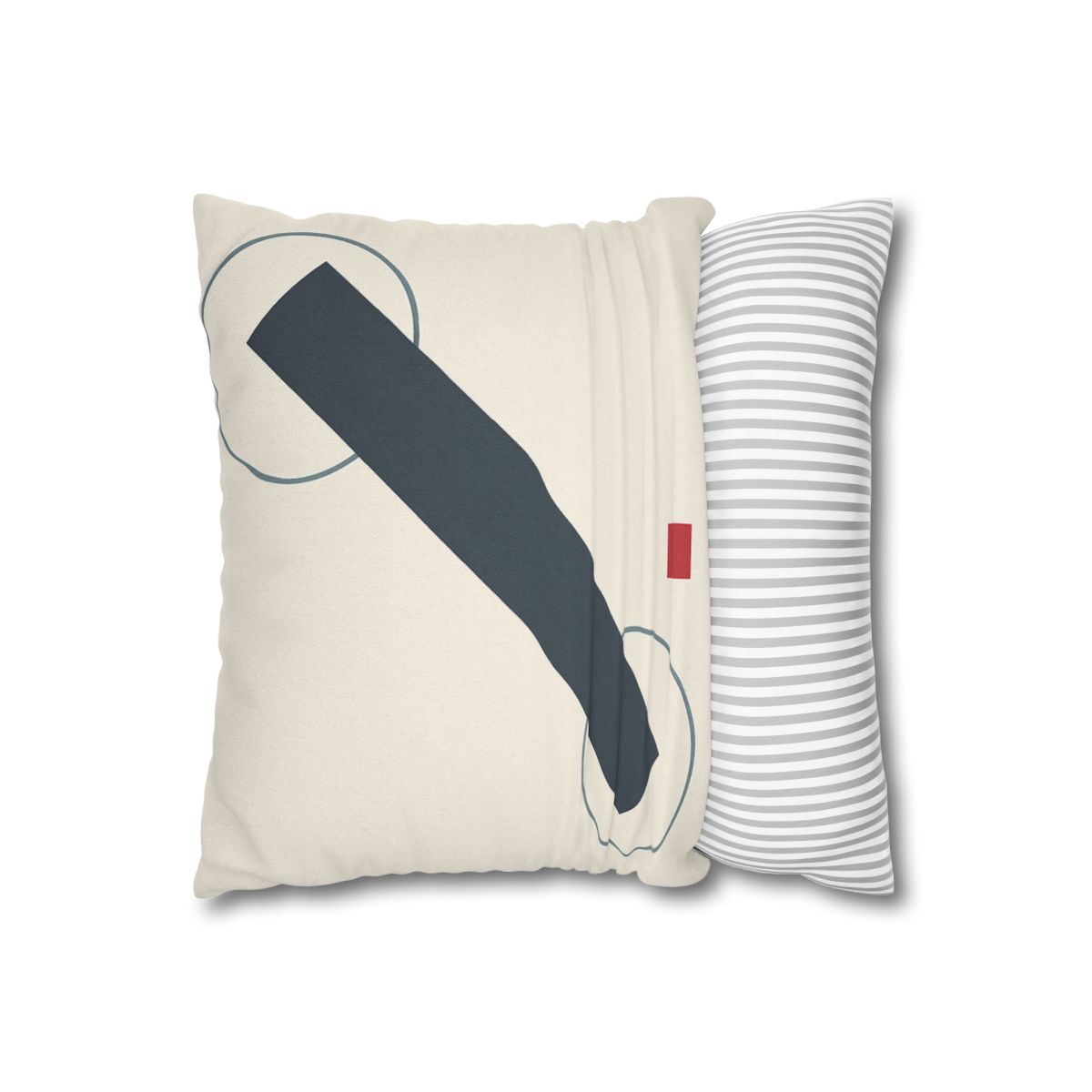 Diagonal Bar With Twin Orbits soft cotton pillow cases