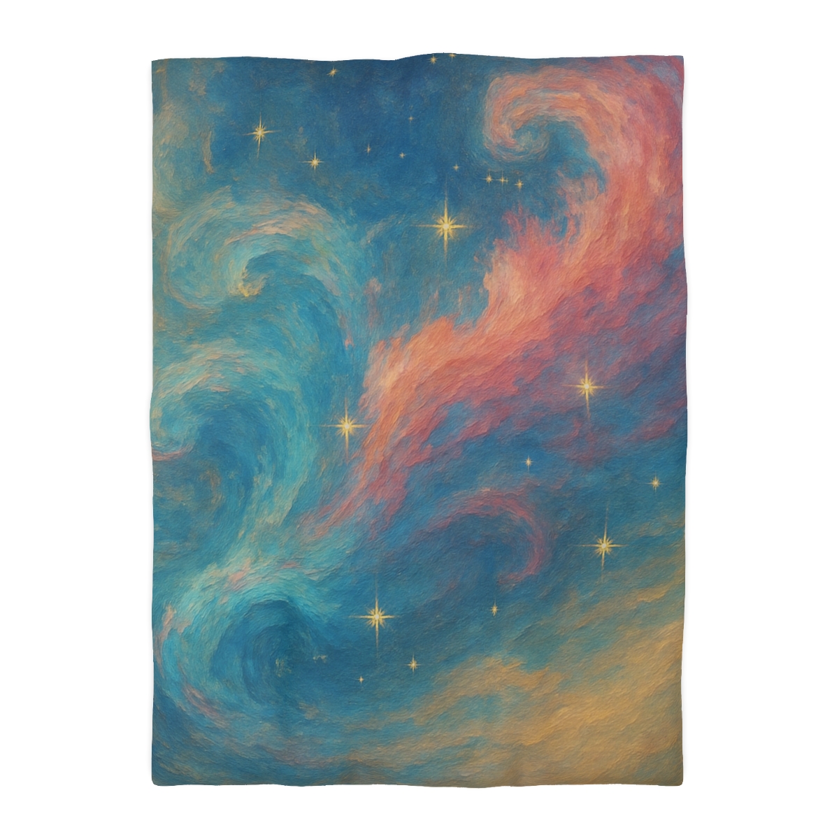 Chromatic Nebula Tidal Bloom stylish duvet covers