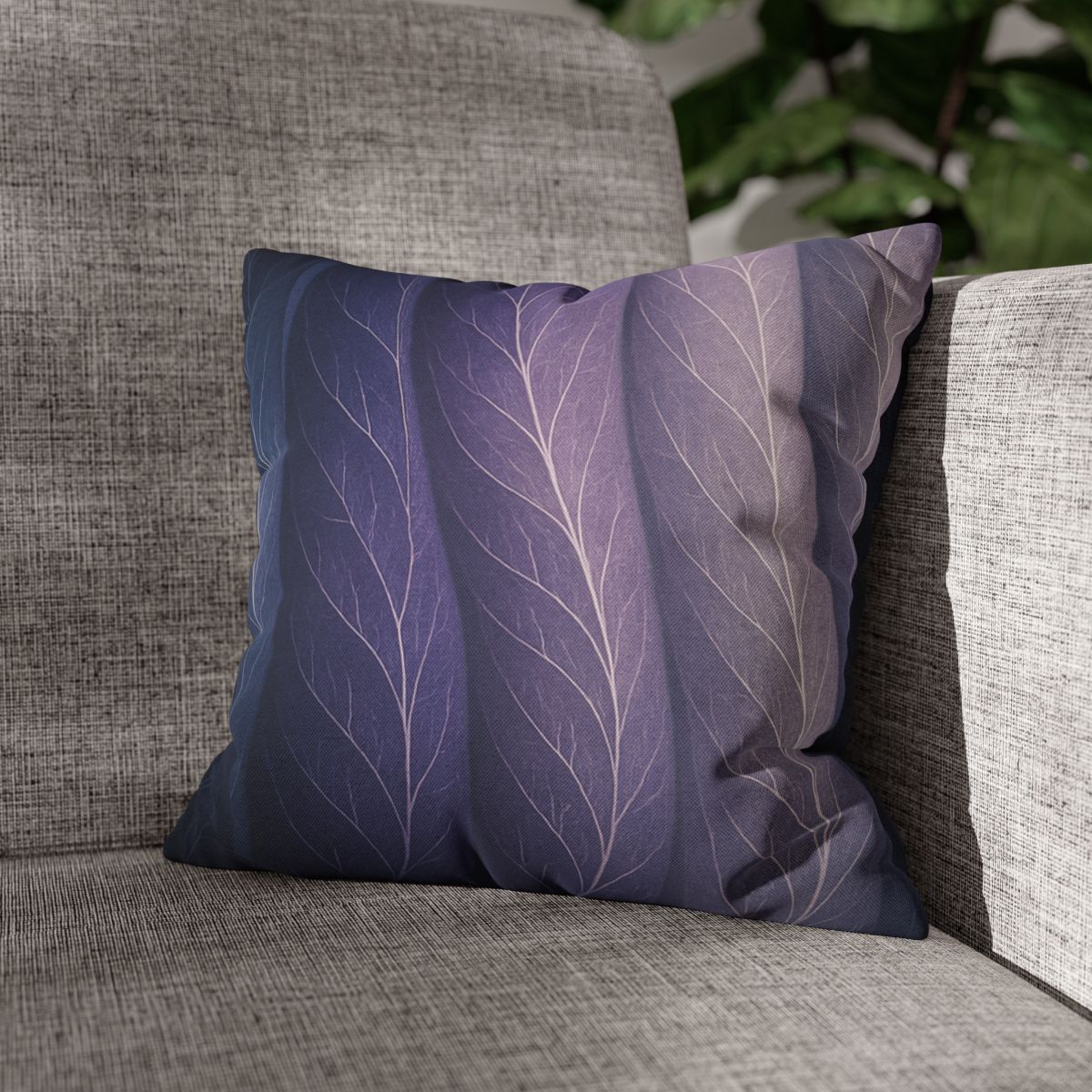 Leaf Vein Aurora Drapery stylish decorative pillowcases