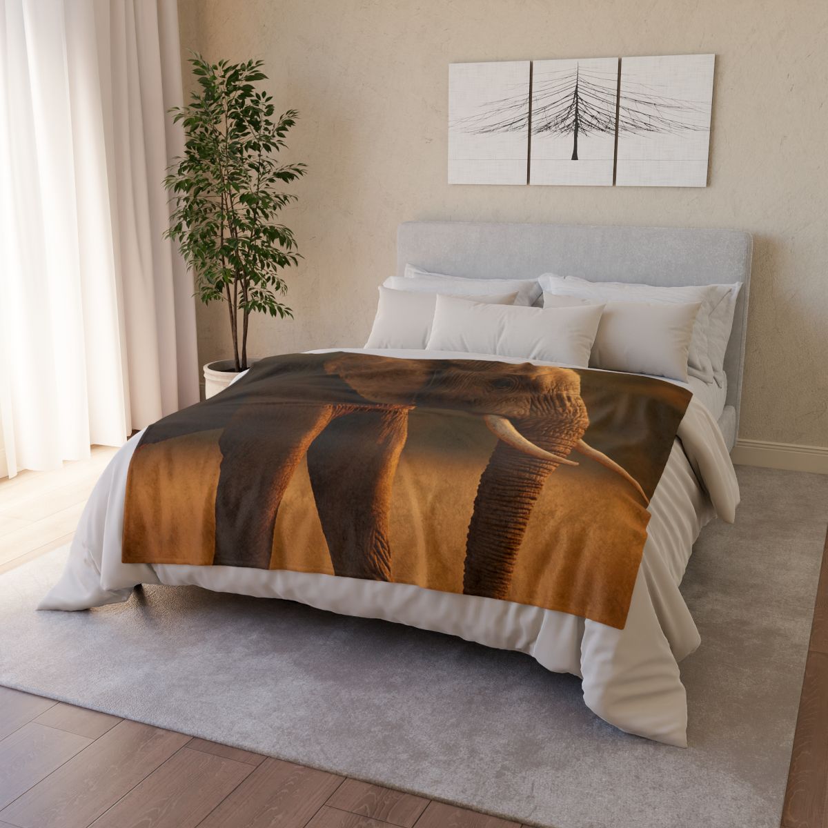 Savannah Sentinel Elephant decorative home blankets