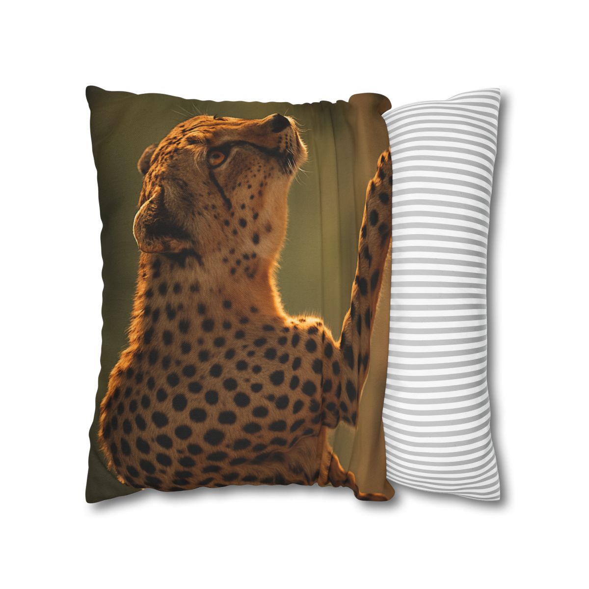 Cheetah Silent Sprint personalized pillow covers