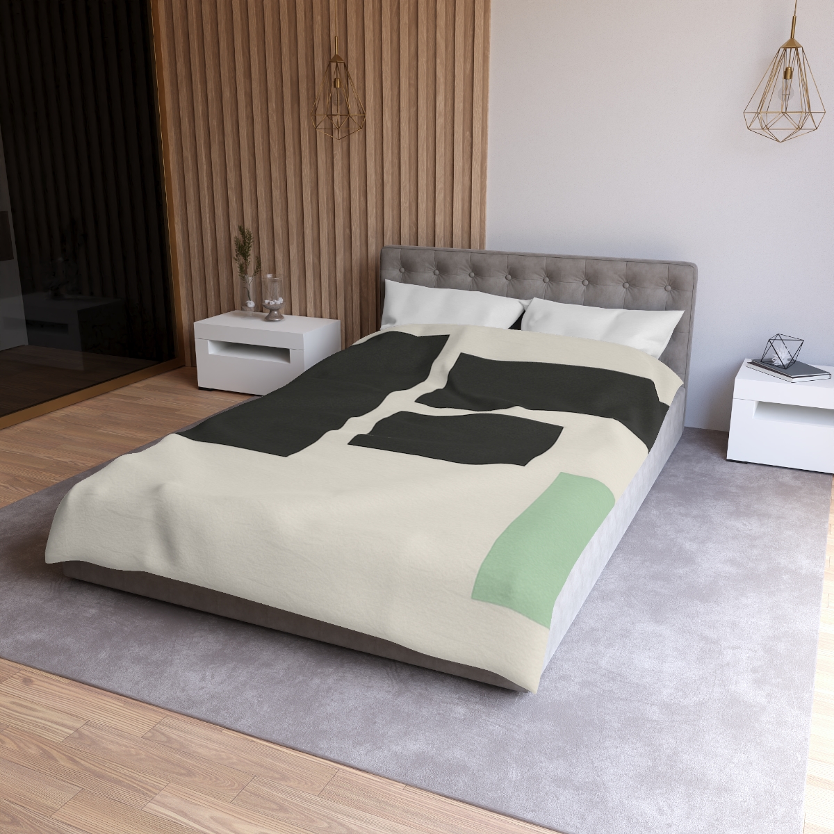 Offset Rectangle Quartet designer printed duvets