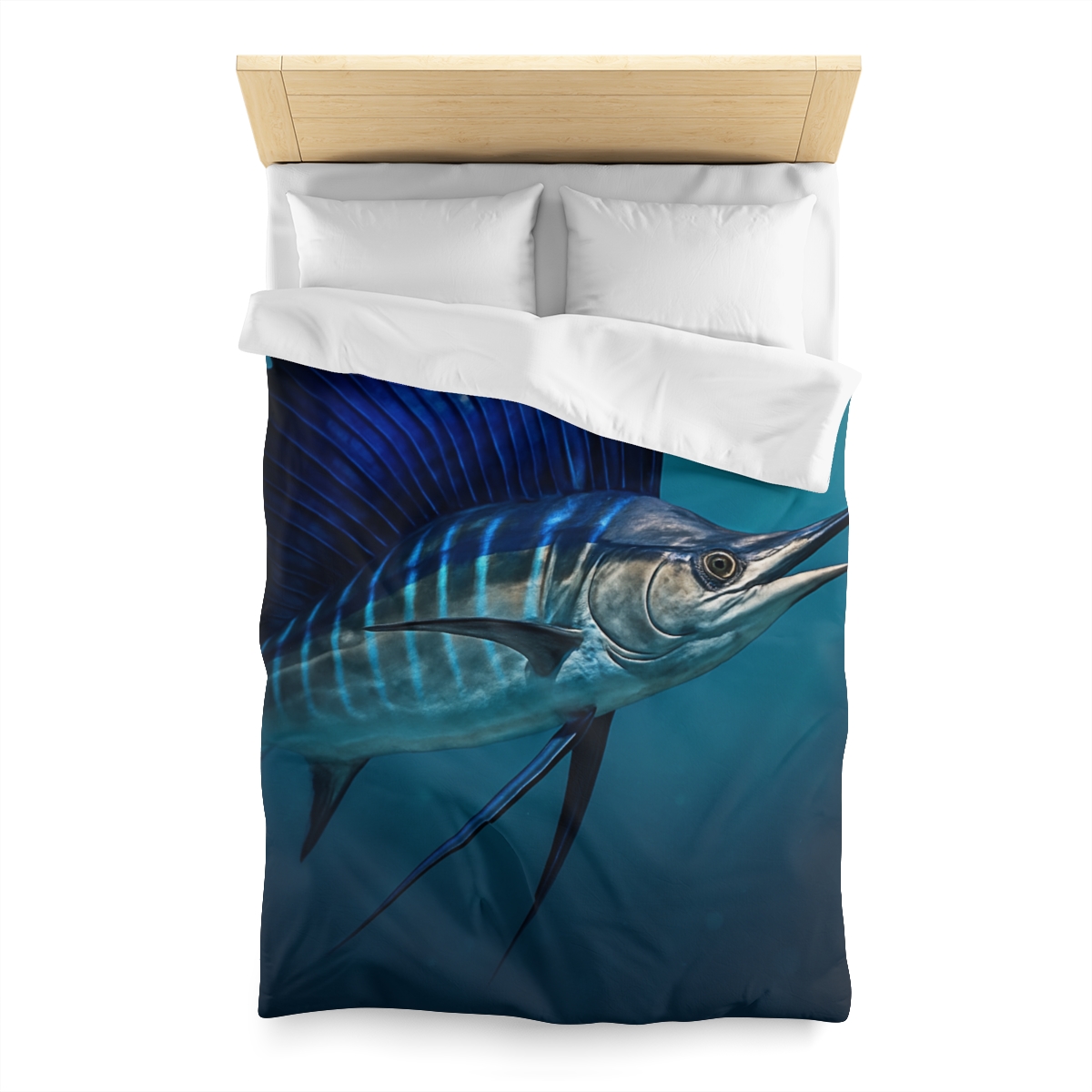 Starlit Surge Sailfish stylish duvet covers