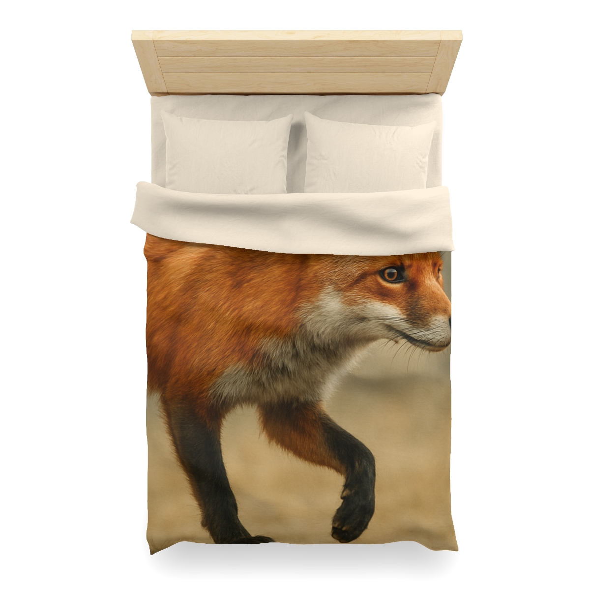 Eclipse Drift Red Fox designer printed duvets