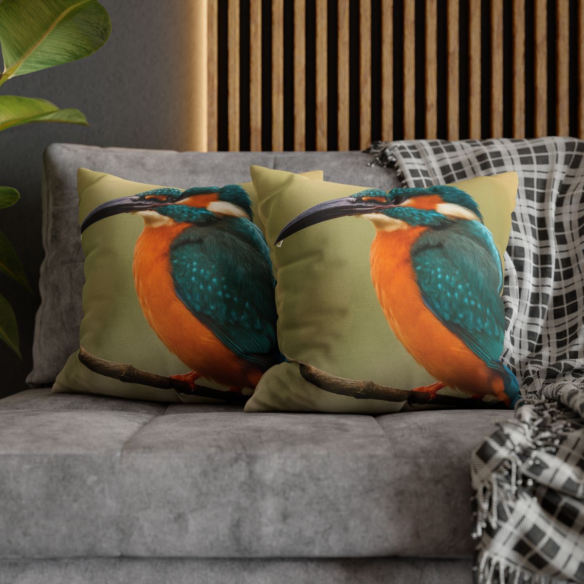 Emerald Flash Kingfisher comfortable bedding pillow covers