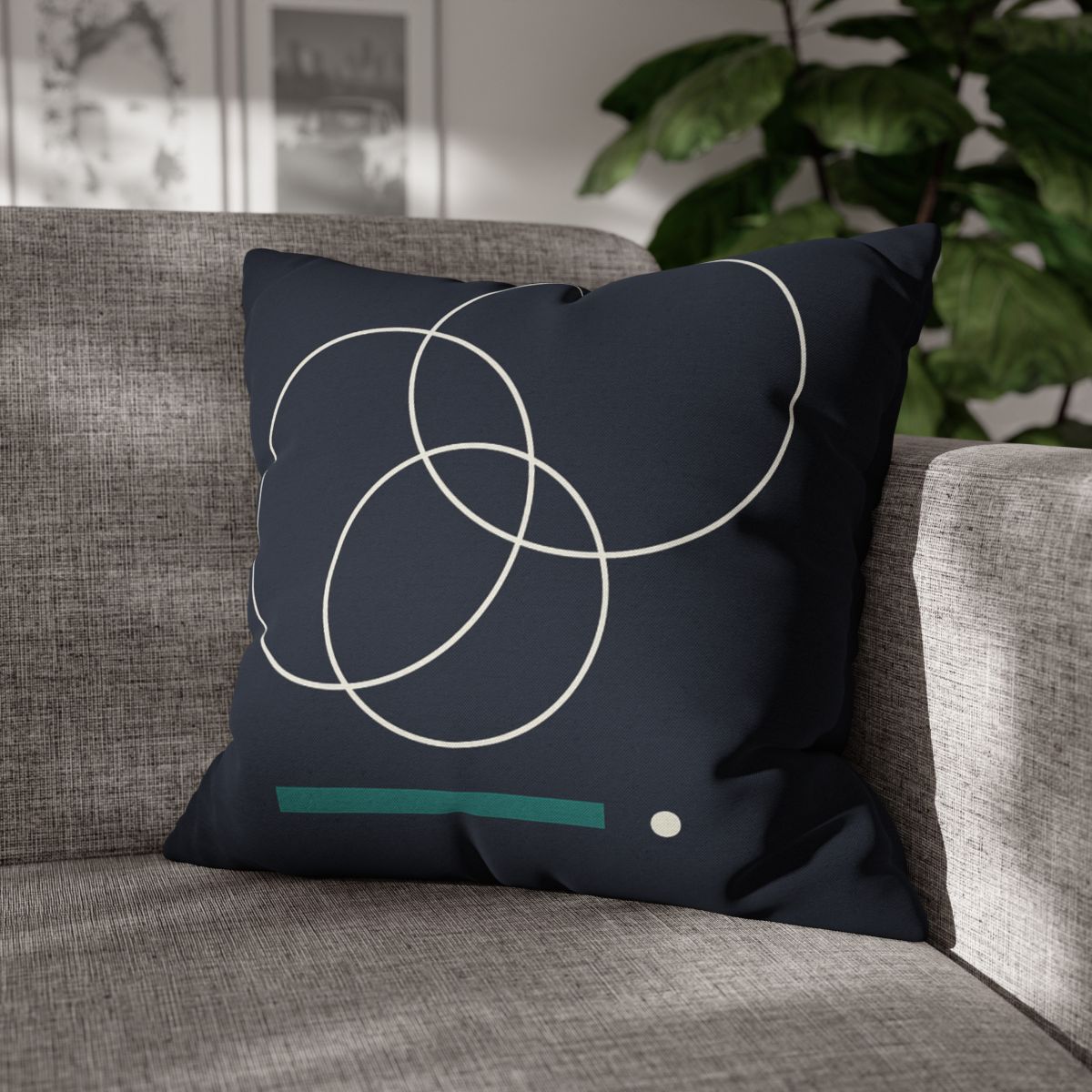 Staggered Rings And Anchored Bar trendy patterned pillow cases