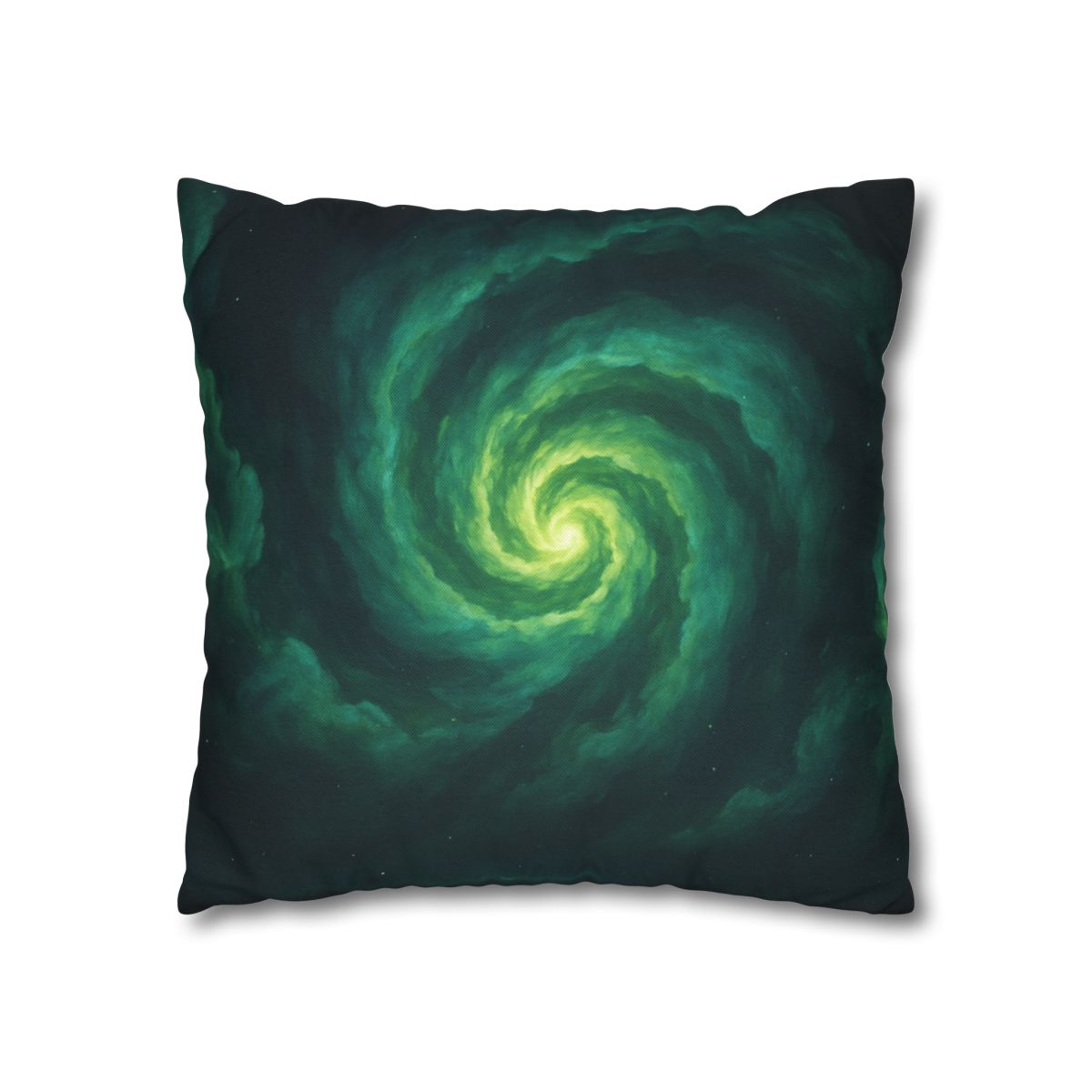 Verdant Nebula Swirl soft cotton pillow cases