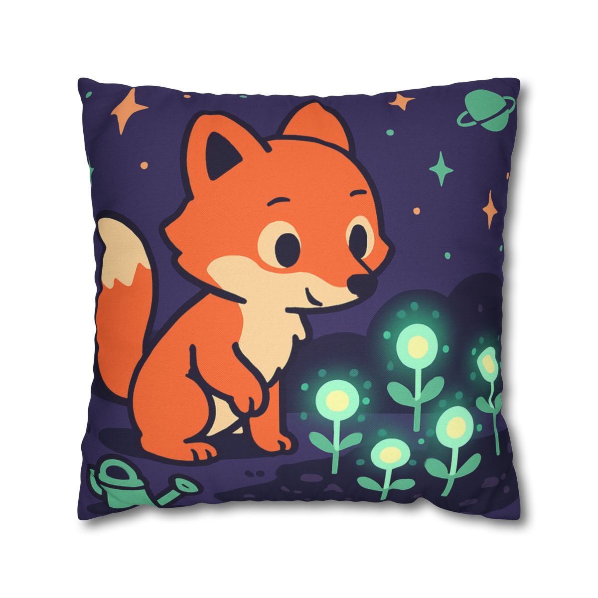 Galaxy Garden Fox personalized pillow covers