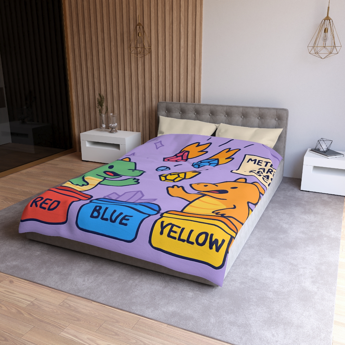 Crystal Cave Dragons Sorting Gem Meteors soft comforter duvets