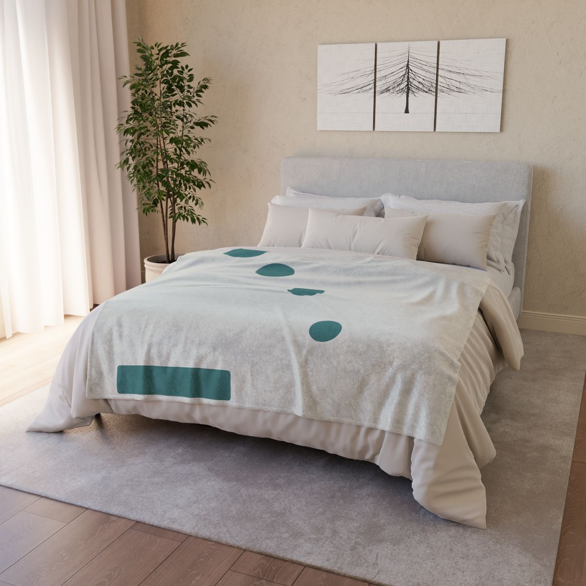 Four Dot Drift With Anchor Bar warm winter blankets