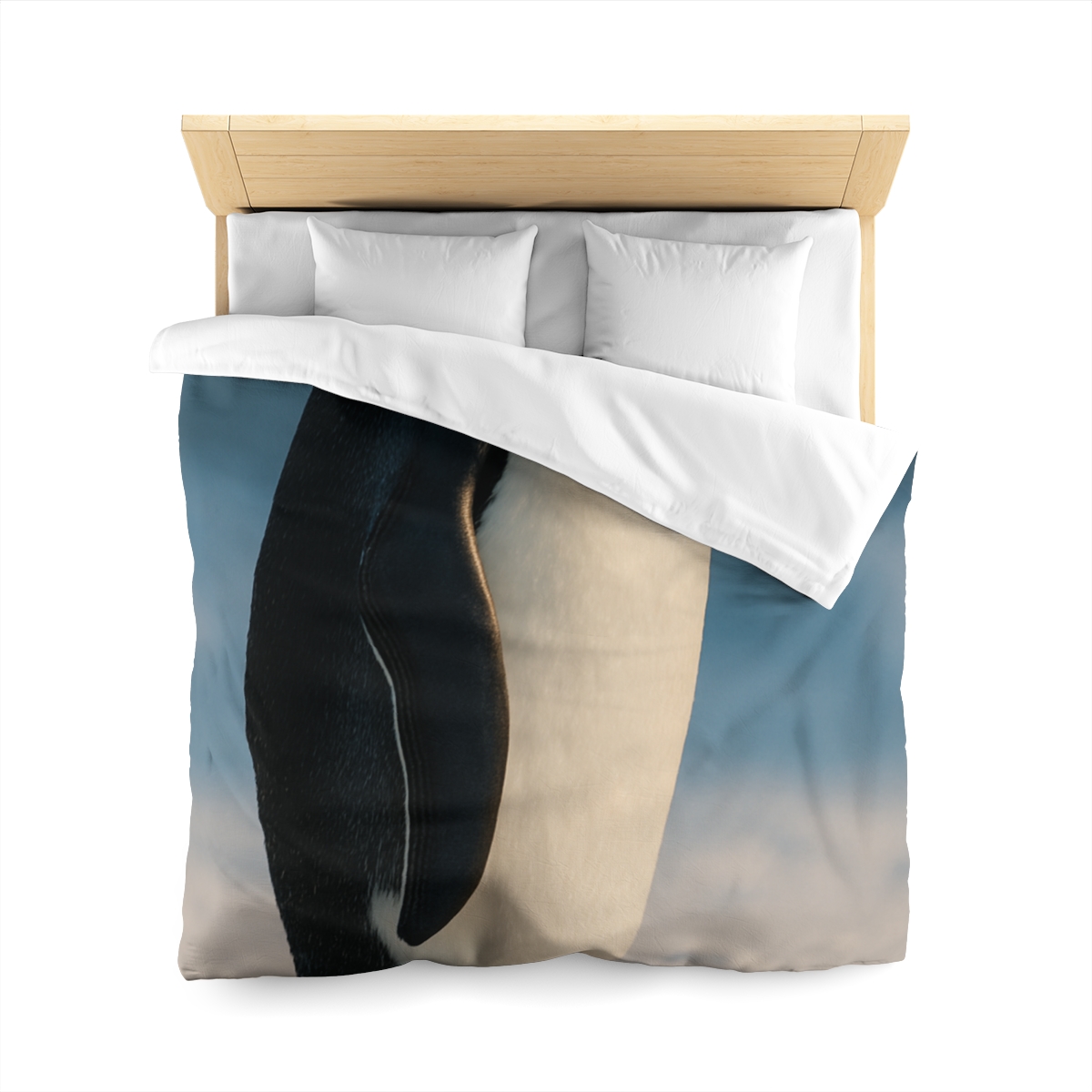Silver Horizon Emperor Penguin personalized bedding duvets