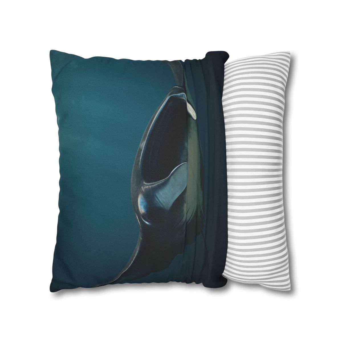 Starlit Glide Manta Ray soft cotton pillow cases