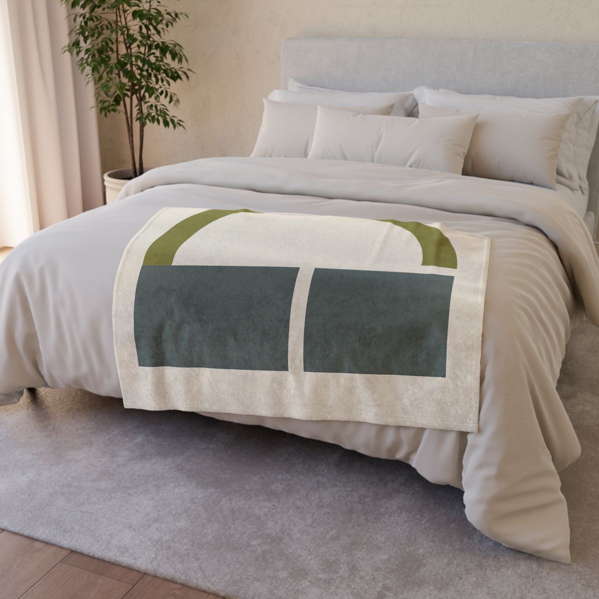 Partial Arc Over Twin Blocks trendy patterned blankets