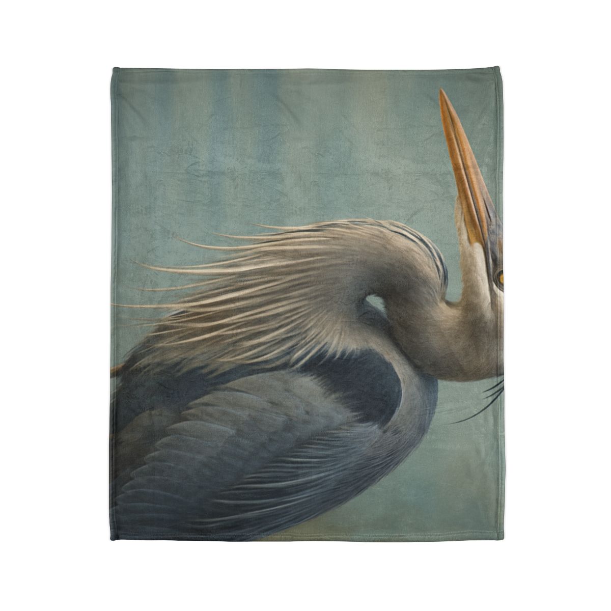 Harbor Watch Great Blue Heron warm winter blankets