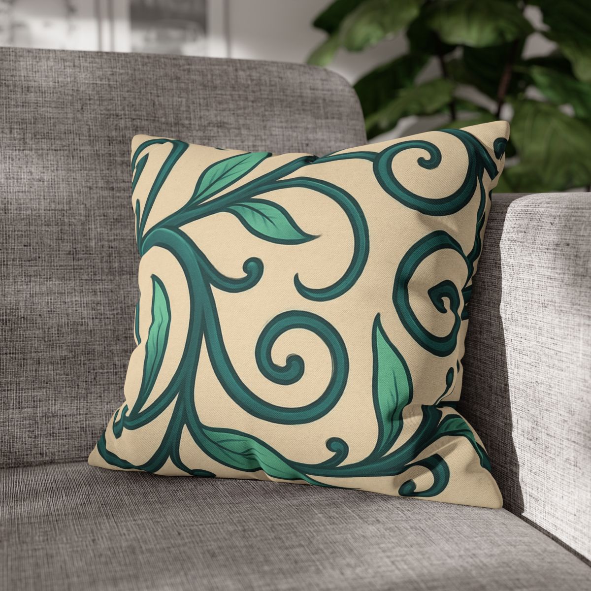 Curling Tendril Frieze custom pillow cases