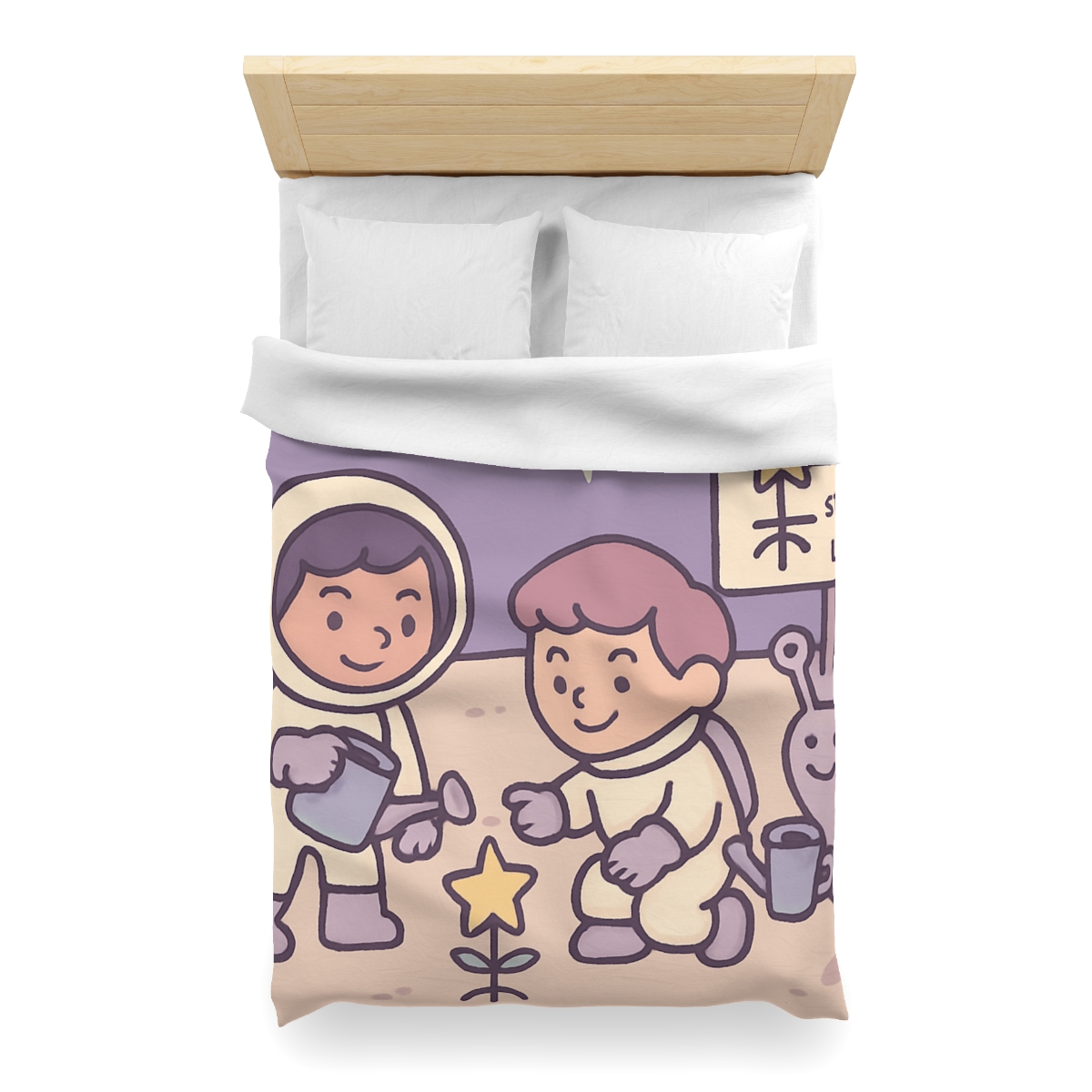 Moon Gardeners Planting Stardust Seeds custom duvets