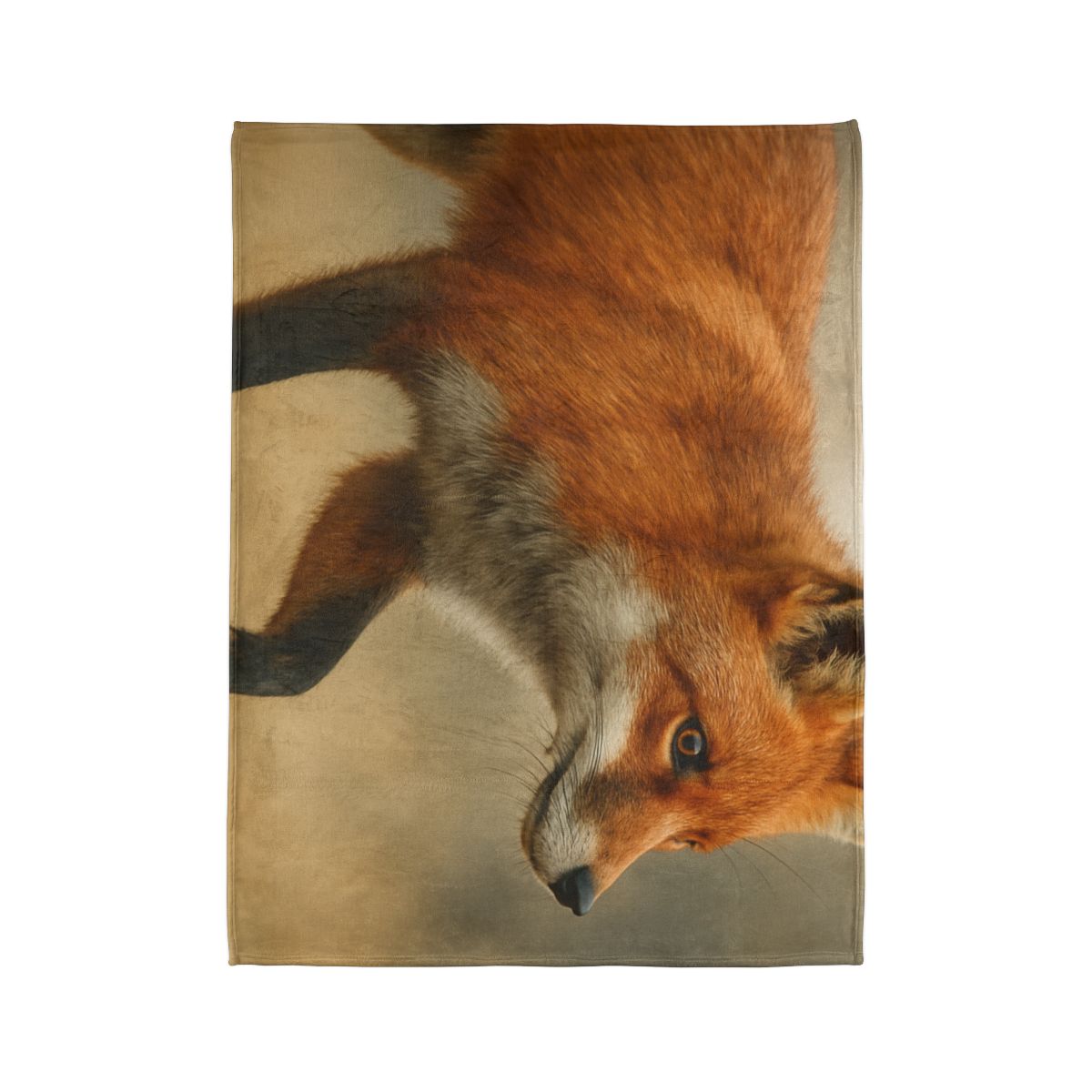 Eclipse Drift Red Fox personalized cozy blankets