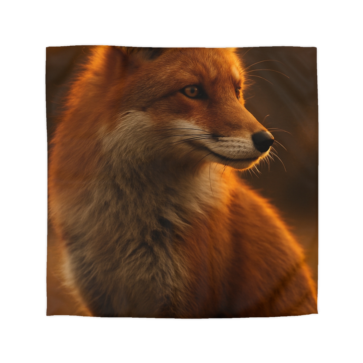 Crimson Whisper Red Fox warm winter duvets