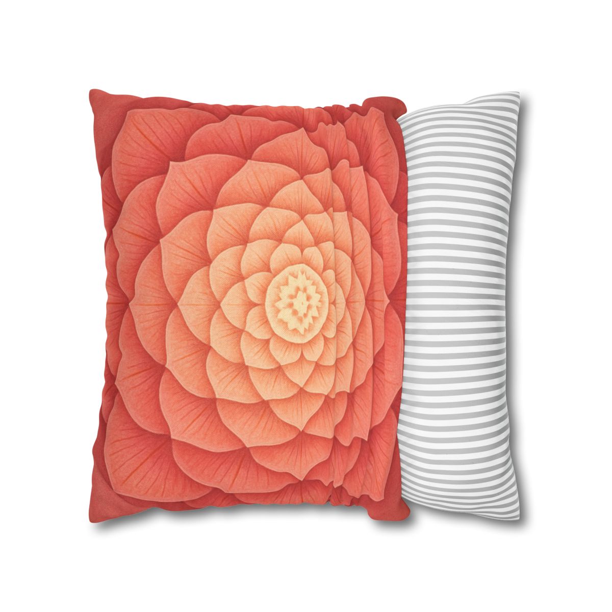 Petal Spiral Mandala personalized pillow covers