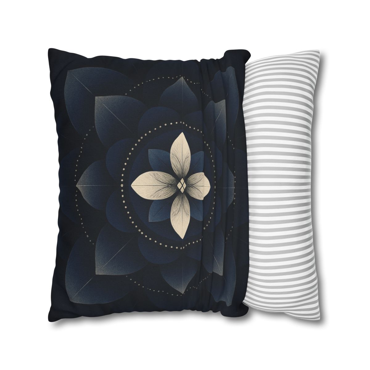 Petal Eclipse Mandala designer print pillow cases