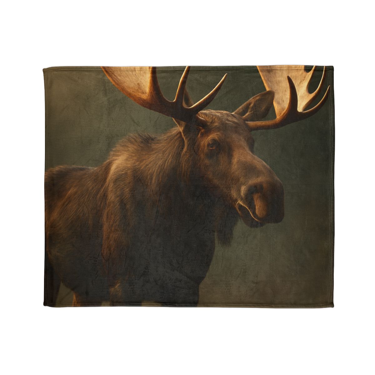 Starlit Crown Moose soft fleece blankets