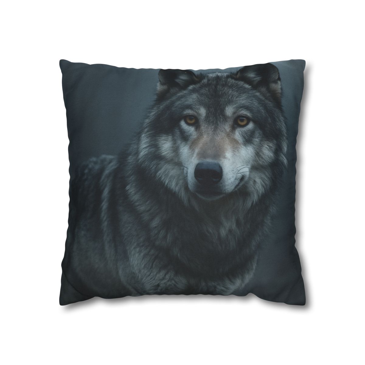 Moonlit Gaze Gray Wolf unique gift pillow cases