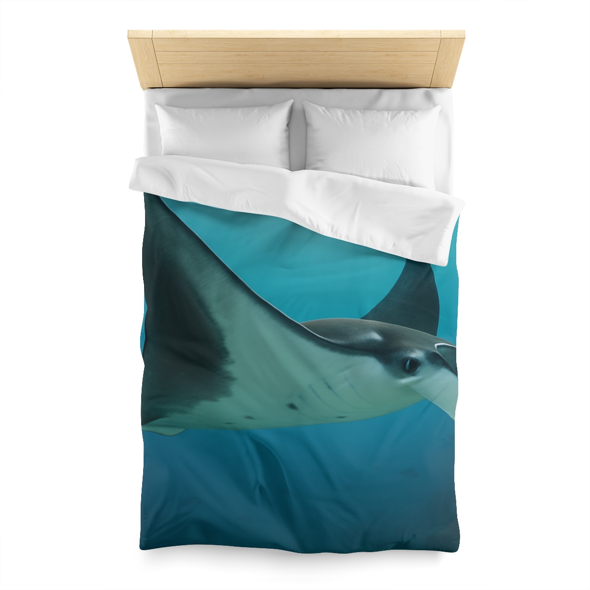 Tidal Wings Reef Manta Ray trendy bedroom duvets