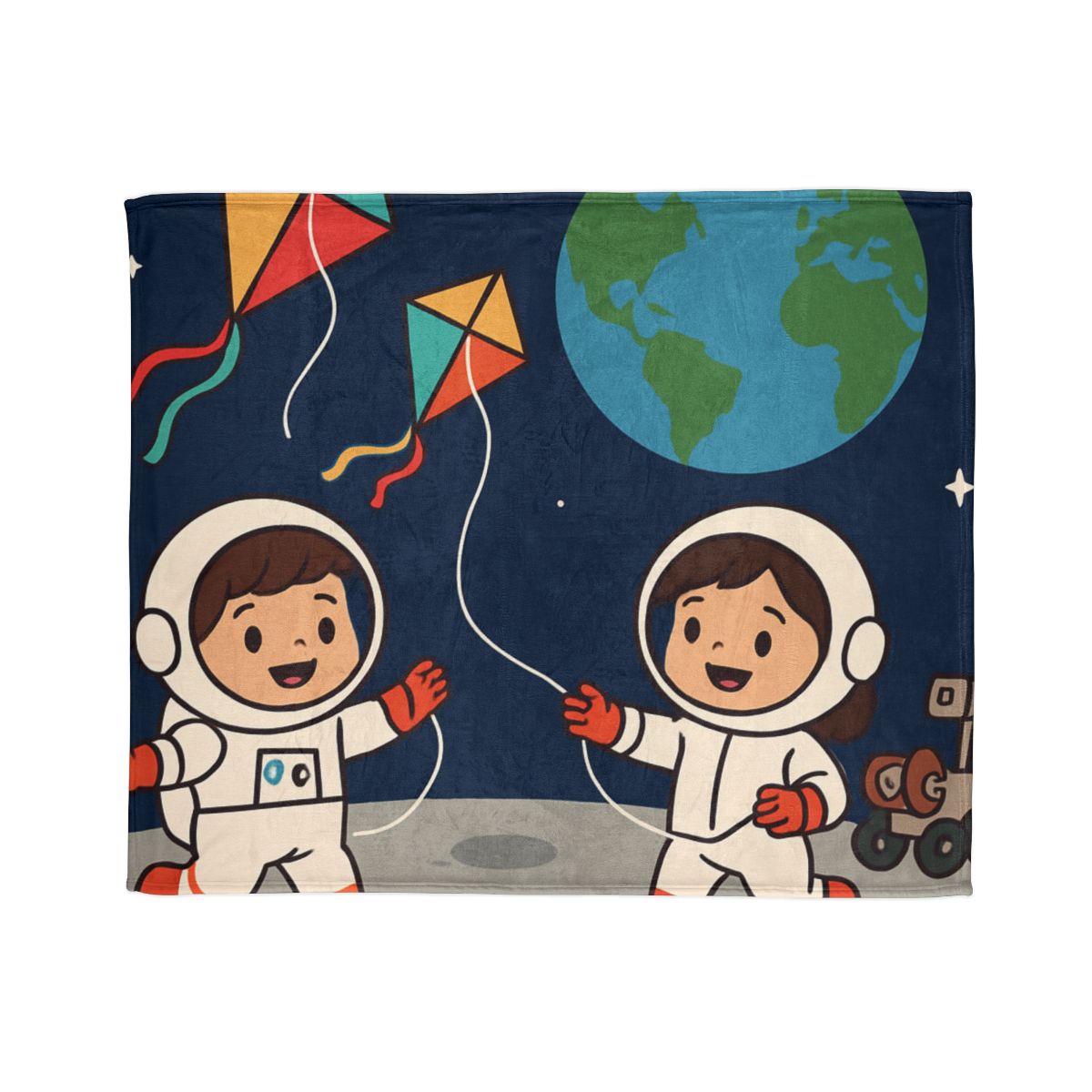 Kite Festival On The Moon decorative home blankets