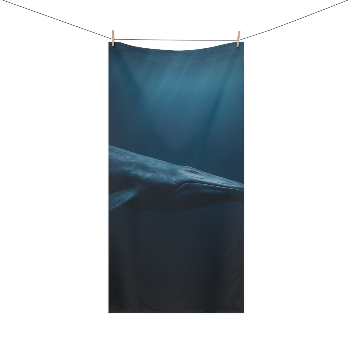 Ocean Song Blue Whale decorative home towels