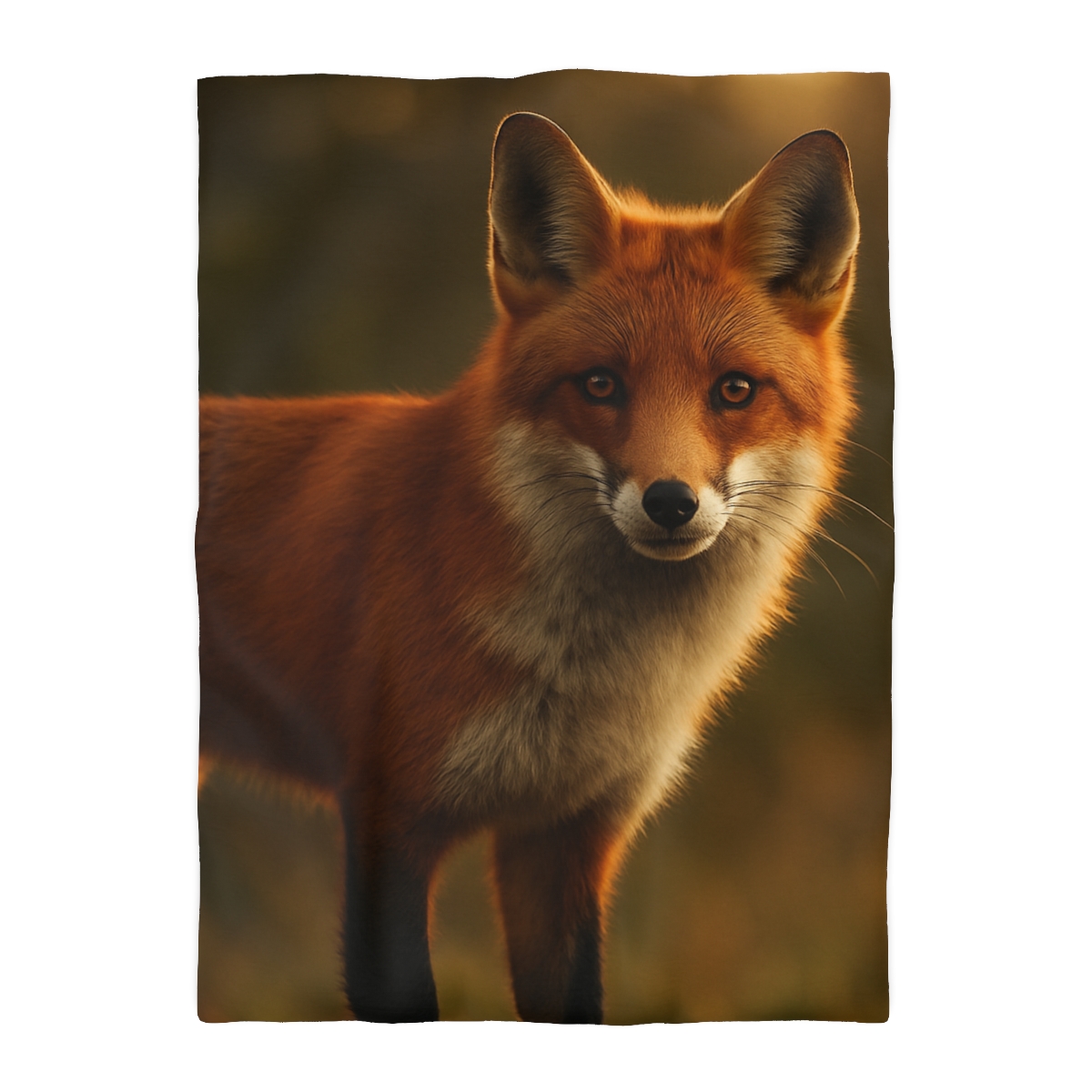 Ember Thicket Red Fox designer printed duvets