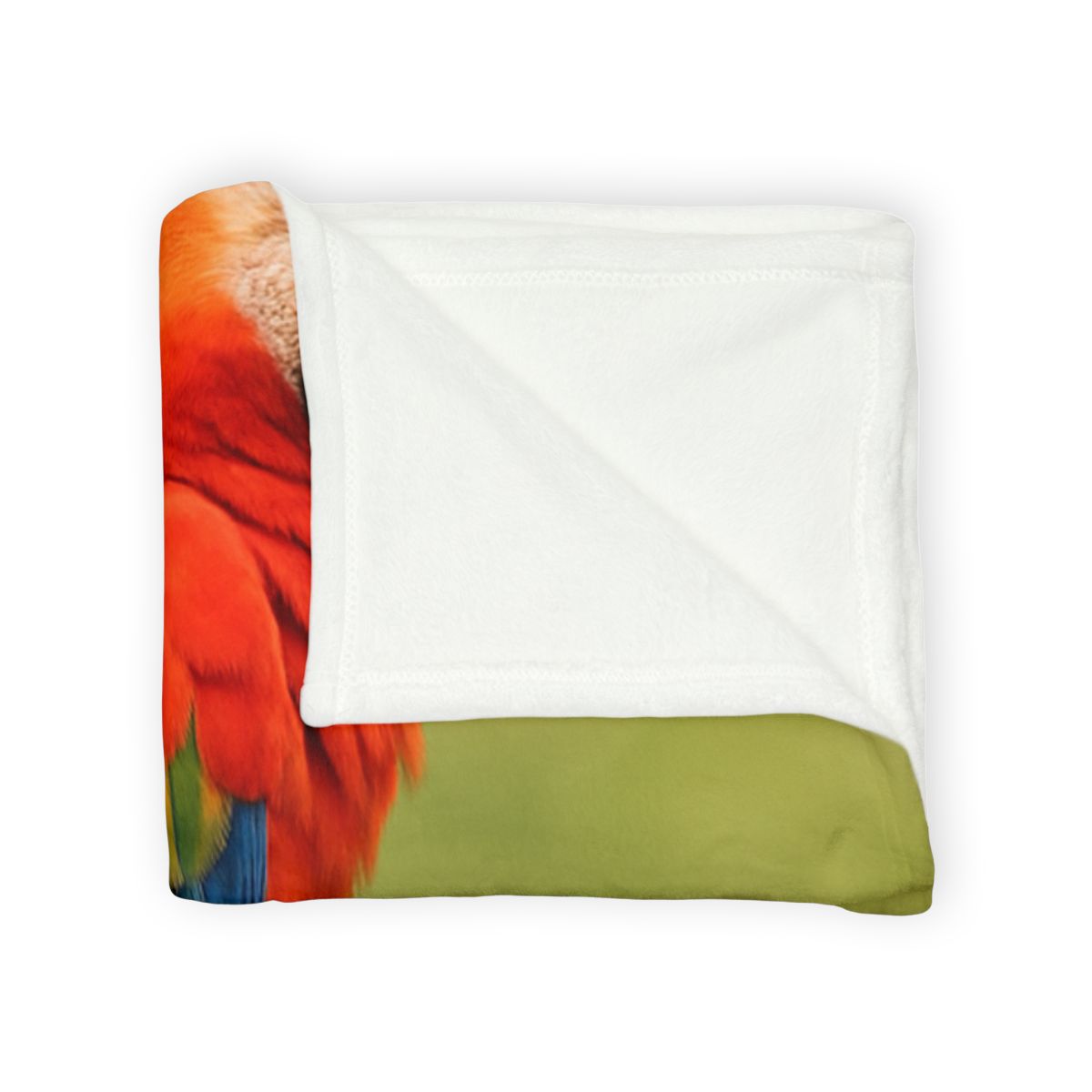 Crimson Cascade Scarlet Macaw unique gift blanketscustom blankets