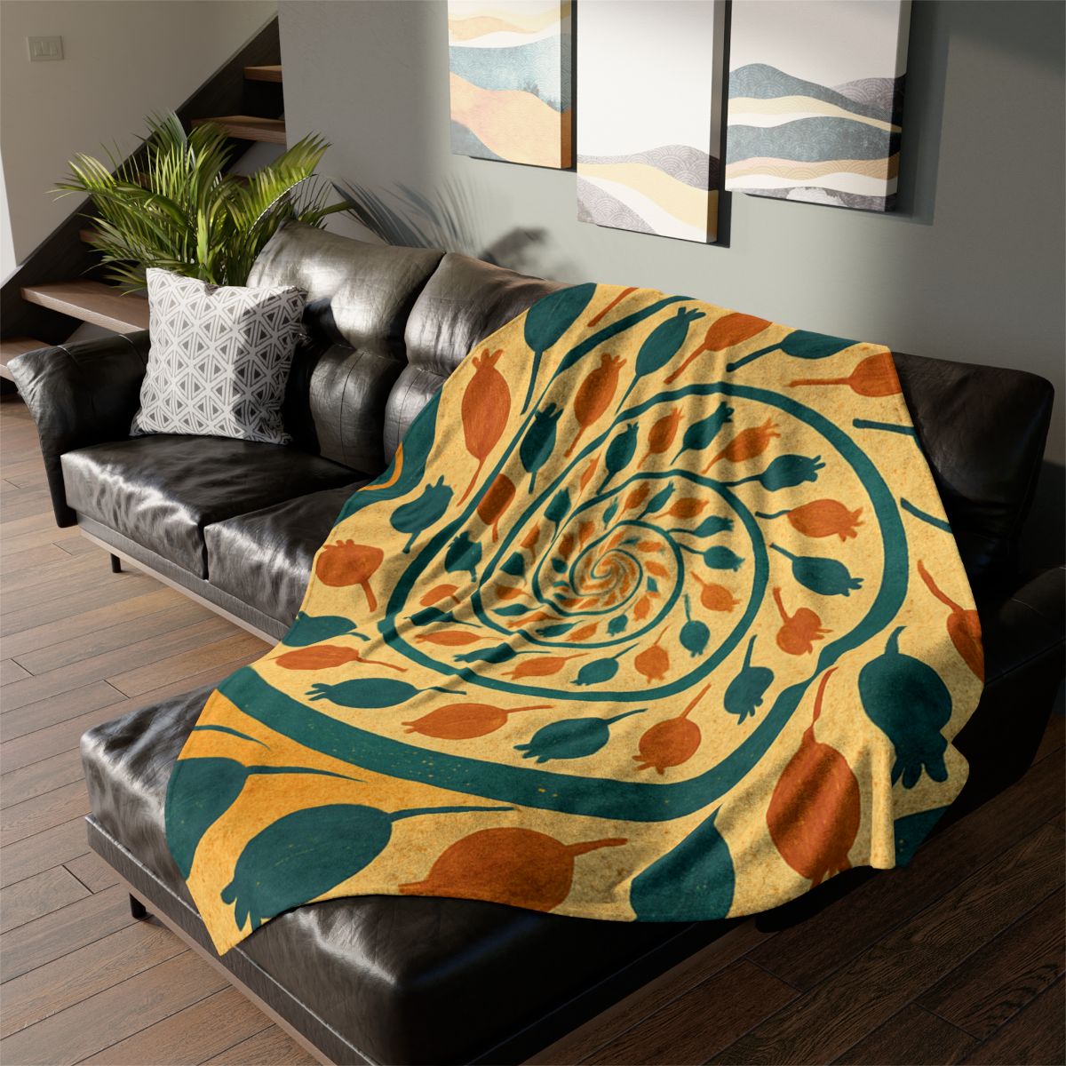 Spiral Seed Chorus decorative home blankets