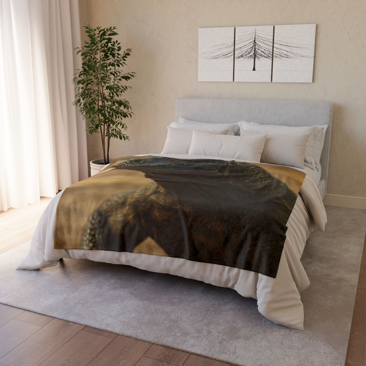 Ancient Sentinel Komodo Dragon warm winter blankets