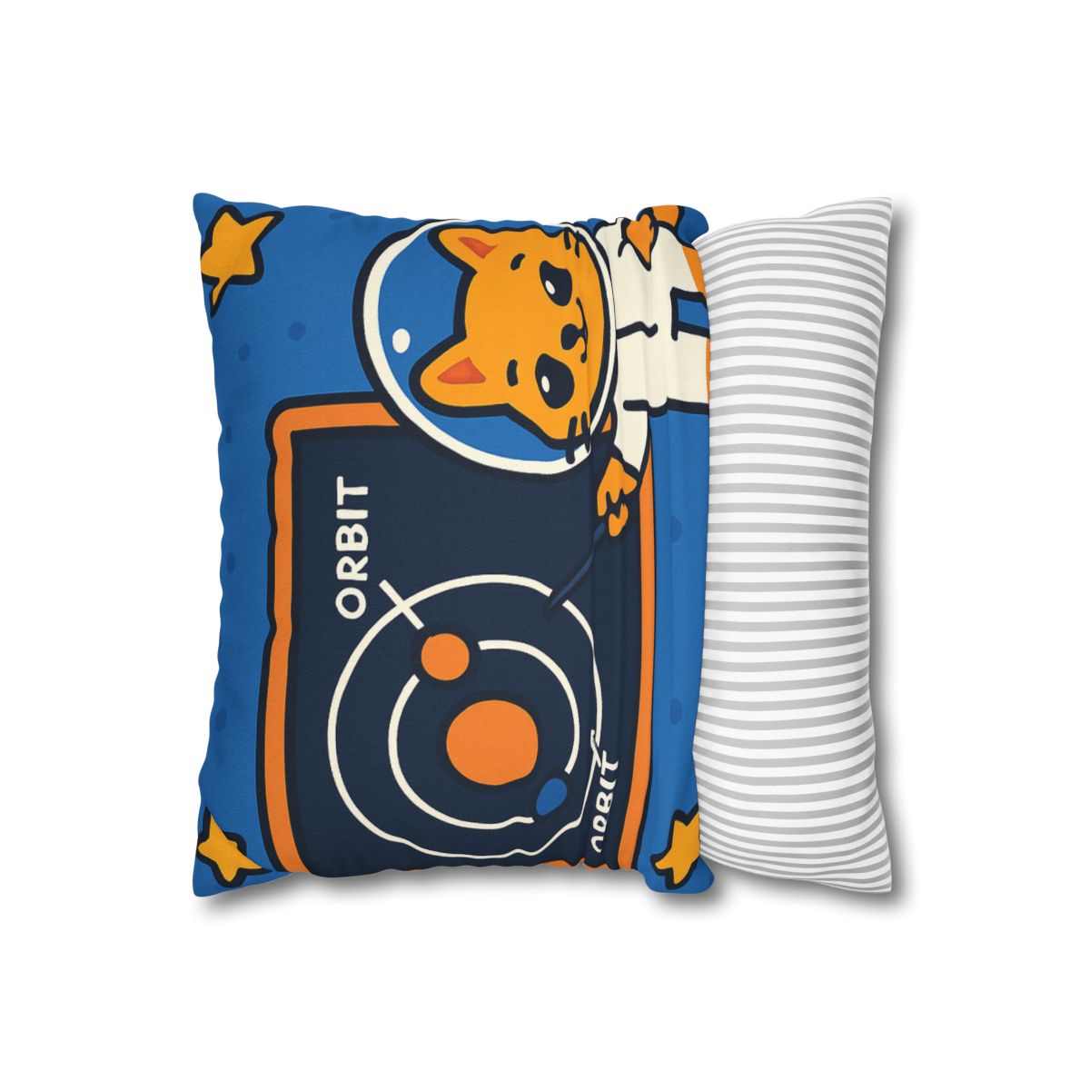Comet Classroom Cat And The Orbit Chalkboard stylish decorative pillowcases