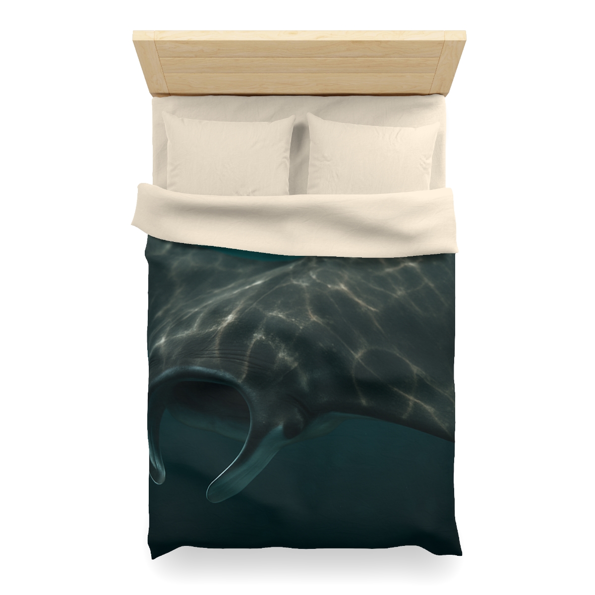 Moonlit Drift Giant Manta Ray custom duvets