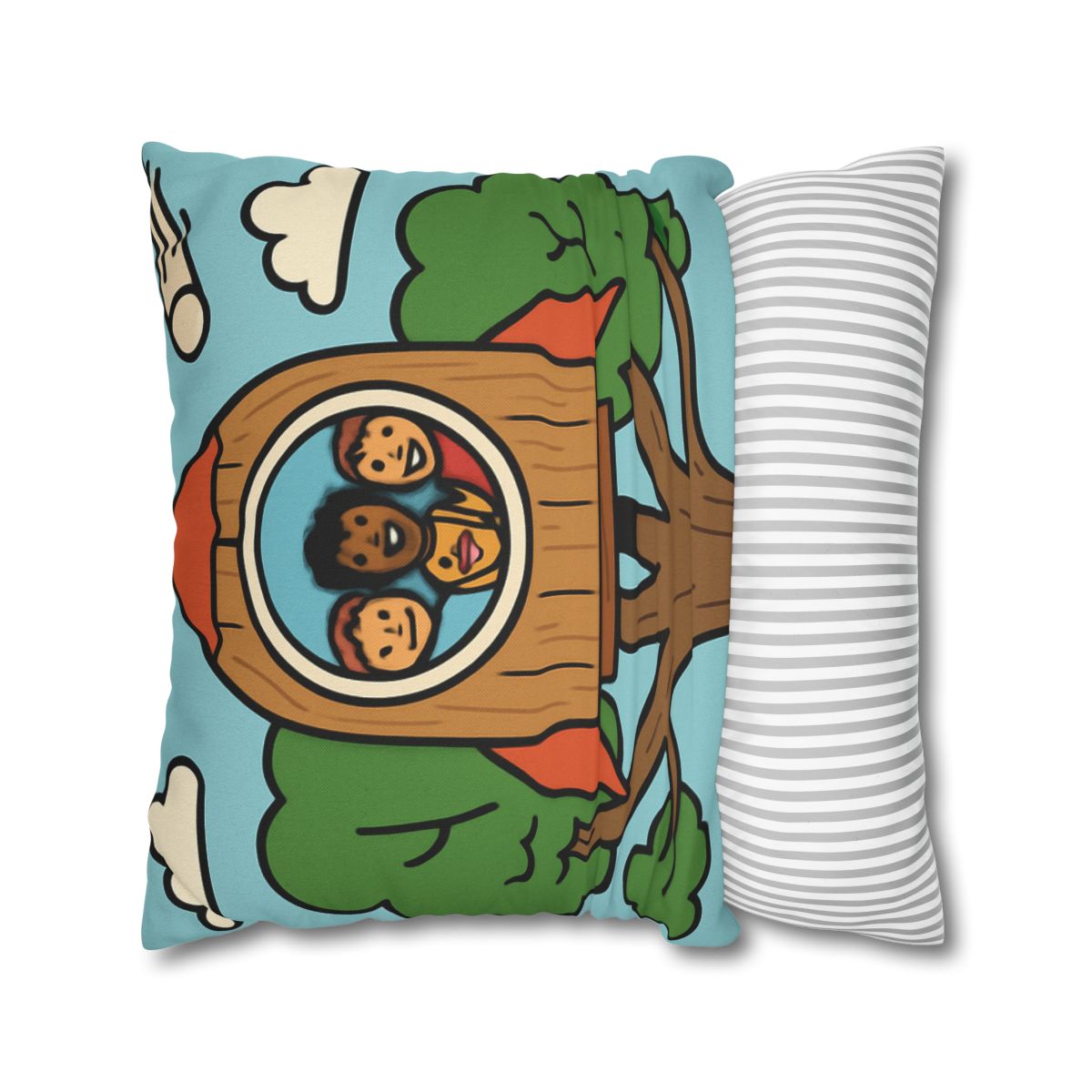 Time Traveling Treehouse Rocket stylish decorative pillowcases