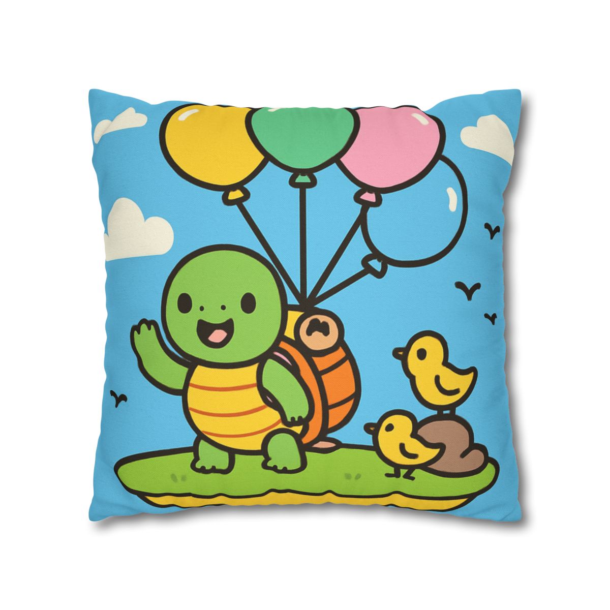 Balloon Island Adventure stylish decorative pillowcases