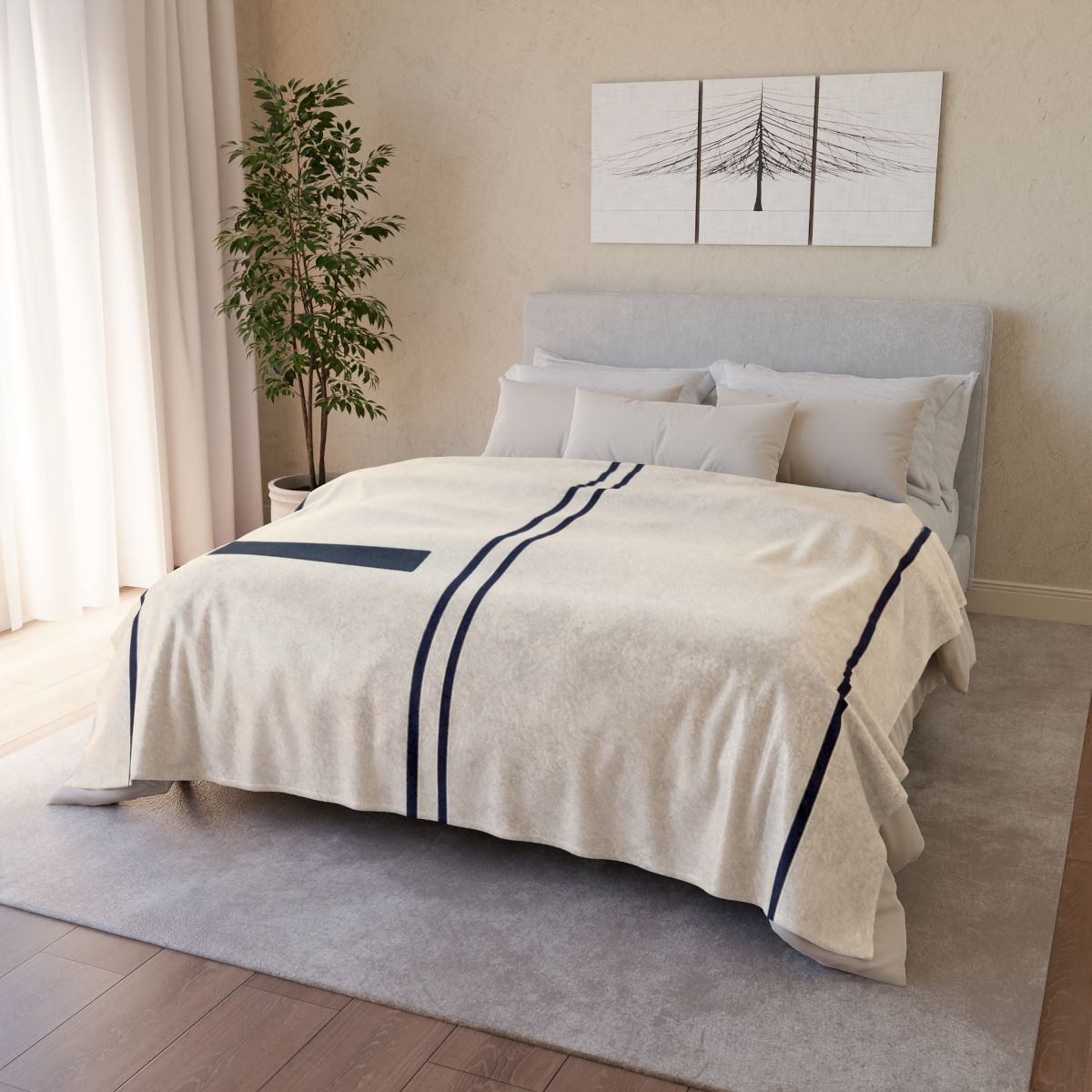 Twin Frames With Offset Bar trendy patterned blankets