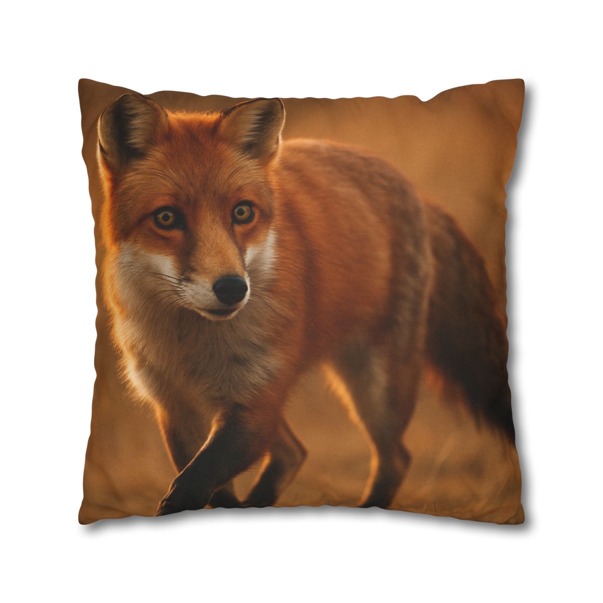 Crimson Whisper Red Fox trendy patterned pillow cases