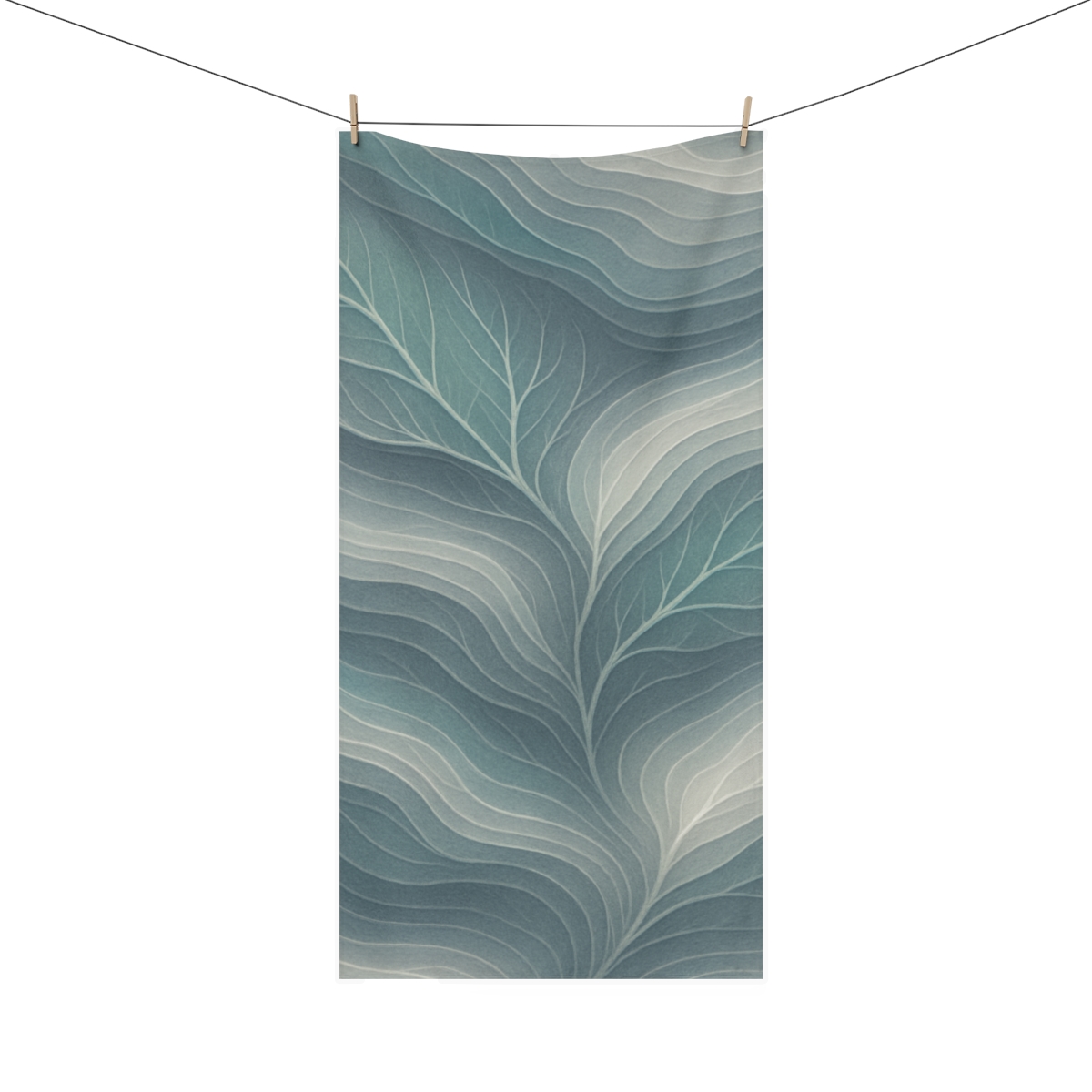 Leaf Vein Topography Waves unique gift towels