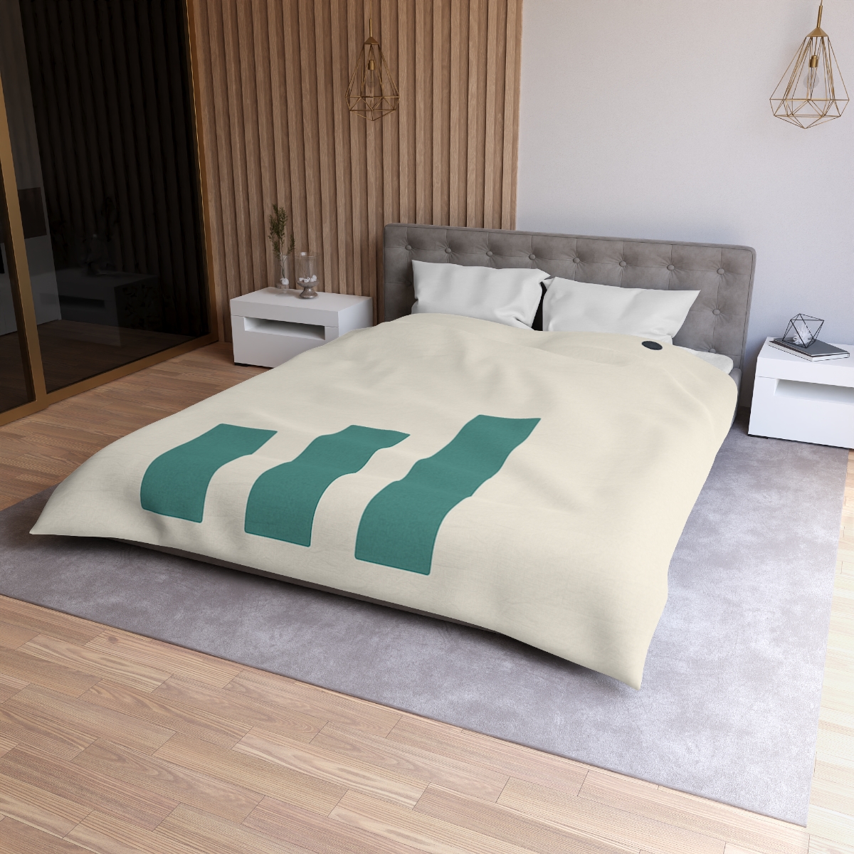 Sloping Trio With Distant Dot duvets for gifts