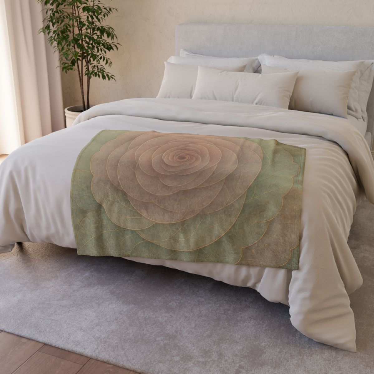 Petal Coil Tapestry stylish throw blankets
