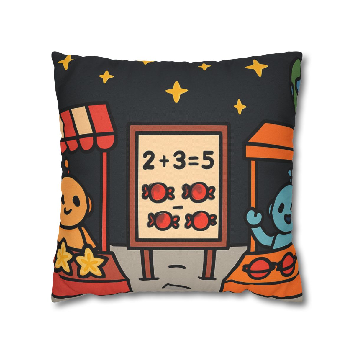Moonlight Market Run By Friendly Robots custom pillow cases